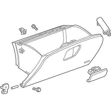 GM 95280669 Compartment Assembly, Instrument Panel *Cocoa