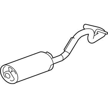GM 15751283 Muffler Assembly, Exhaust (W/ Exhaust Pipe & Tail Pipe)