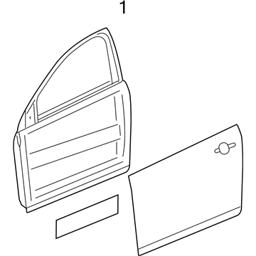 GM 20981777 Door Assembly, Front Side (Lh)