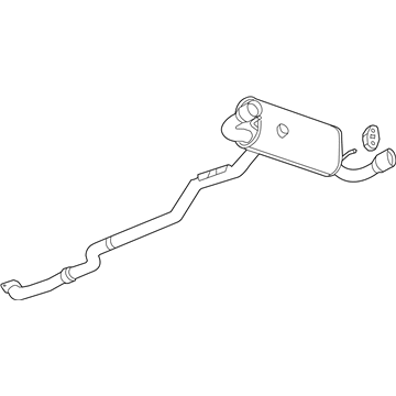 GM 20787685 Exhaust Muffler Assembly (W/ Exhaust Pipe & Tail Pipe)