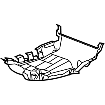 GM 23452233 Panel, Rear Seat Cushion Trim *Shale
