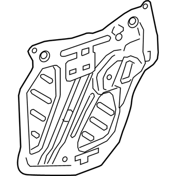 GM 84374105 Deflector Assembly, Front Side Door Water