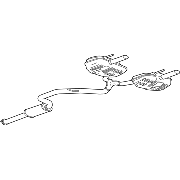 GM 23369185 Muffler Assembly, Exhaust (W/ Exhaust Pipe)