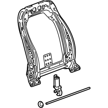 GM 13578624 Frame Assembly, Front Seat Back Cushion