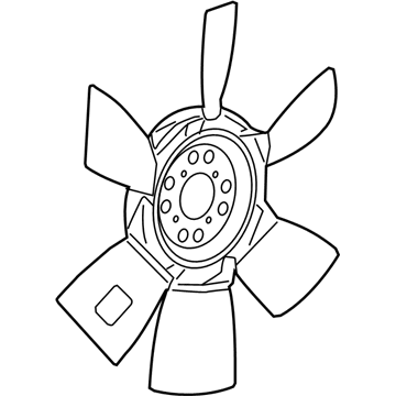 GMC Savana A/C Condenser Fan - 23331305