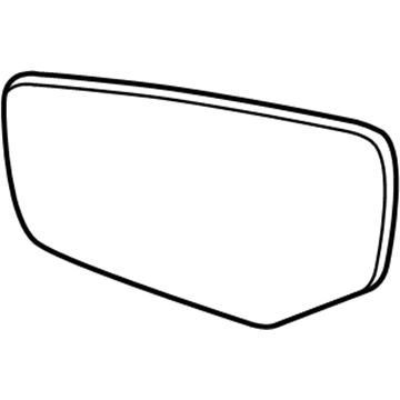 GM 23105610 Glass,Outside Rear View Mirror (W/Backing Plate)