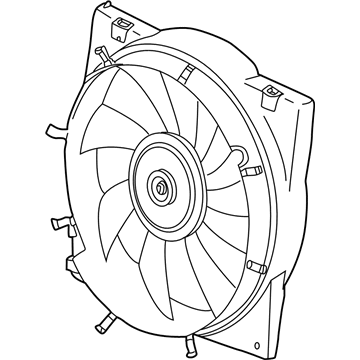Saturn A/C Condenser Fan - 15867598