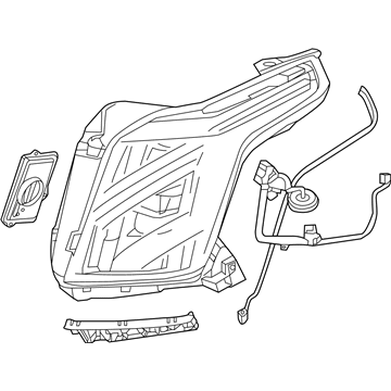 GM 84216044 Front Headlight Assembly