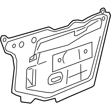 GM 22972402 Deflector Assembly, Front Side Door Water