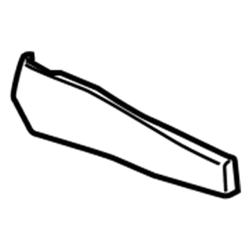 GM 92272856 Cover,Front Seat Belt Front Trim (Buckle Side)
