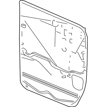 GM 20965289 Deflector Assembly, Front Side Door Water