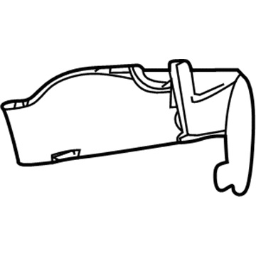 GM 22800426 Cap, Instrument Panel Steering Column Lower Trim Cover Lock Cyl Opening *Cocoa