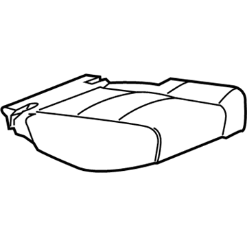 GM 23450122 Cover Assembly, Rear Seat Cushion *Shale