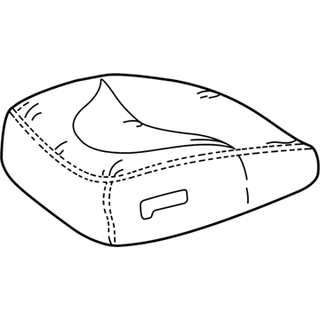 GM 12533683 COVER, Front Seat Cushion
