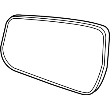 GM 22860538 Glass,Outside Rear View Mirror (W/Backing Plate)