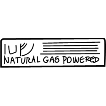 GM 52368594 Label, Cng Vehicle