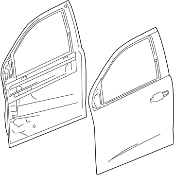 GM 23455426 Door Assembly, Front Side (Lh)