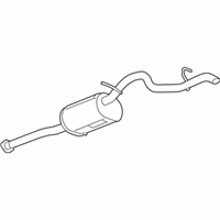 GMC Canyon Exhaust Pipe - 25878014 Exhaust Muffler Assembly (W/ Exhaust Pipe & Tail Pipe)