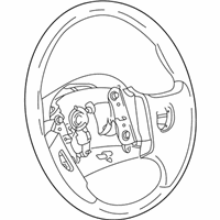 Saturn Vue Steering Wheel - 15261344 Steering Wheel Assembly *Ebony