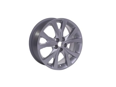 GM 17x6.5-Inch Aluminum 5-Split-Spoke Wheel in Silver 19301333