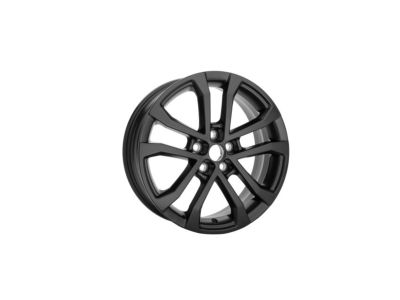 GM 17x6.5-Inch Aluminum 5-Split-Spoke Wheel in Black 19301363