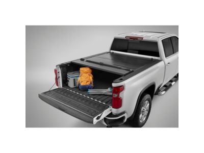 GM Long Bed Hard Folding Tonneau Cover by REV 19419405