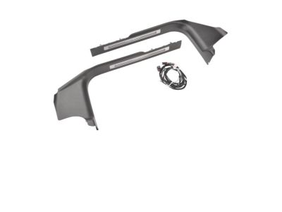 GM 22933513 Illuminated Front Door Sill Plates with Jet Black Surround and Chevrolet Script