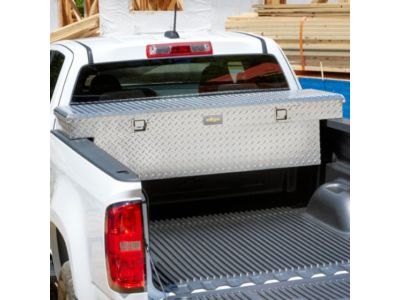 GM Cross Bed Aluminum Tool Box with Bowtie and GMC Logo 23283433