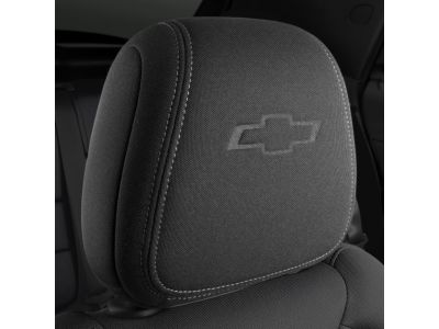 GM 42706342 Cloth Headrest in Jet Black with Embossed Bowtie Logo