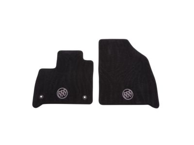 GM First-Row Premium Carpeted Floor Mats in Ebony with Buick Logo 84165675