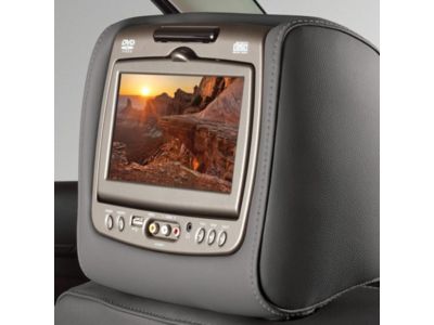 GM 84263917 Rear-Seat Entertainment System with DVD Player in Dark Ash Gray Vinyl with Gray Stitching