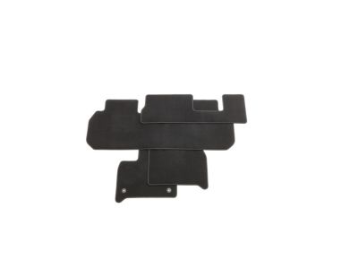 GM First-, Second- and Third-Row Carpeted Floor Mats in Jet Black (for models with Second-Row Bench Seat) 84332398