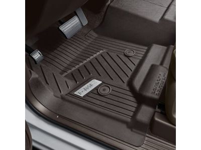 GM First-Row Interlocking Premium All-Weather Floor Liner in Cocoa with GMC Logo (for Models without Center Console) 84357865