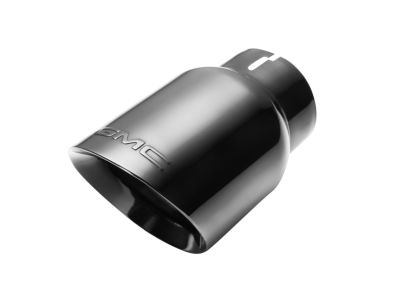 GM 2.7L Black Chrome Single Outlet Exhaust Tip with GMC Logo 84894463