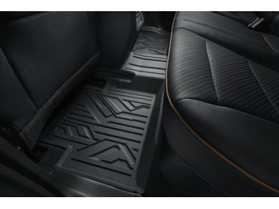GM Crew Cab Second-Row Interlocking Premium All-Weather Floor Liner in Jet Black 84909458