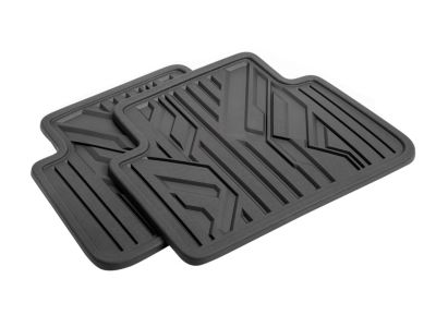 GM Crew Cab Second-Row Premium All-Weather Floor Mats in Jet Black 84909464