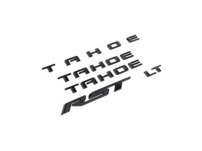 GM Tahoe Emblems in Black 84910058