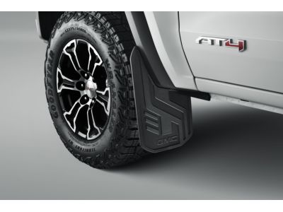 GM Rear Flat Splash Guards in Black with GMC Logo 84944143