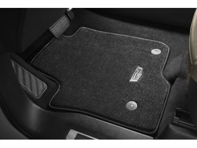 GM 85105137 First- and Second-Row Premium Carpeted Floor Mats in Jet Black with Cadillac Logo 85105137 GM First- and Second-Row Premium Carpeted Floor Mats in Jet Black with Cadillac Logo Product Photo 1 of 1