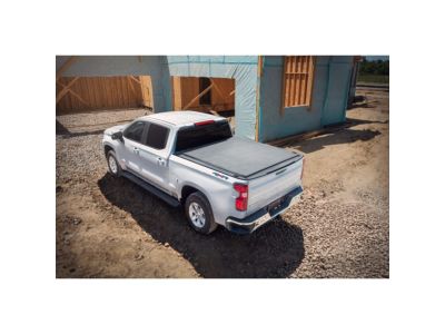 GM Standard Bed Soft Roll-Up Tonneau Cover with Chevrolet Bowtie Logo 85120311