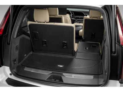 GM Integrated Cargo Liner in Jet Black with Cadillac Logo 85539124