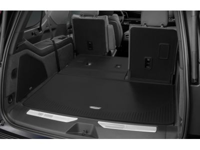 GM Integrated Cargo Liner in Jet Black with Cadillac Logo 85539128