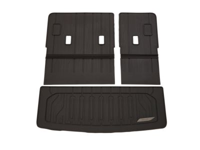 GM Integrated Cargo Liner in Very Dark Ash Gray with GMC Logo 85539133