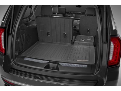 GM Integrated Cargo Liner in Jet Black with GMC Logo 85539136