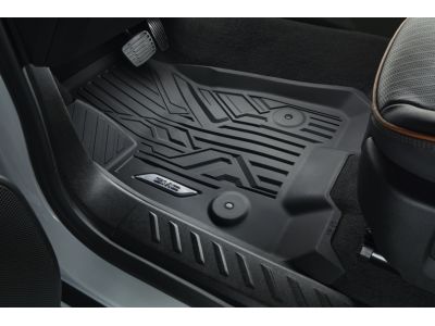 GM First-Row Premium All-Weather Floor Liners in Jet Black with GMC Logo 85654727