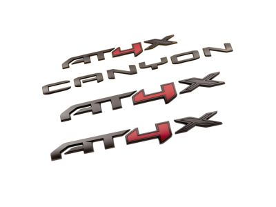 GM Canyon AT4X Emblems in Black 85660269