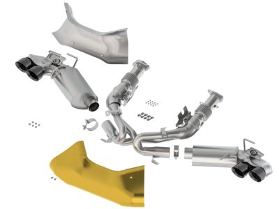 GM Corvette Cat-Back Dual-Mode Exhaust Upgrade System with Black PVD Coated Tips by Borla - Associated Accessories 19433058