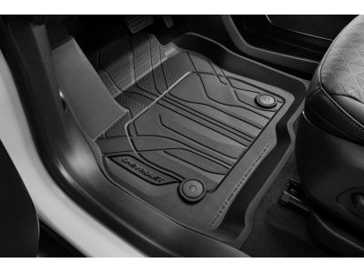 GM 42793996 First- and Second-Row Premium All-Weather Floor Liners in Jet Black with Chevrolet Script