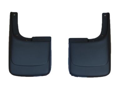 GM Rear Molded Splash Guards in Black with GMC Logo 12496341