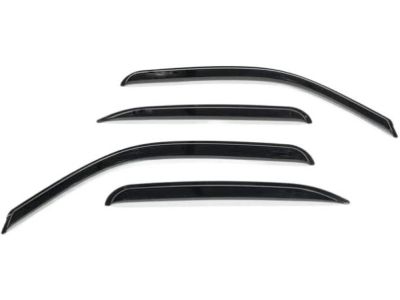 GM 12497162 Side Window Weather Deflector - Front and Rear Sets,Color:Smoke;